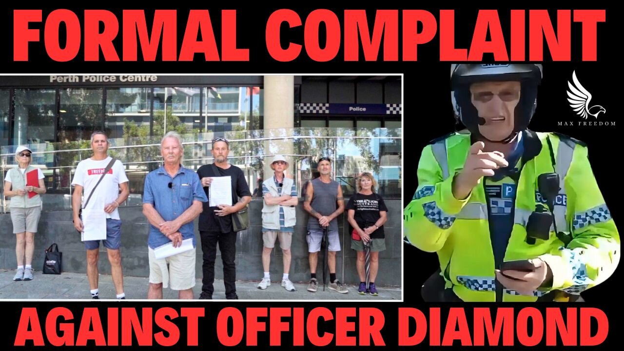 FORMAL COMPLAINT - AGAINST OFFICER DIAMOND