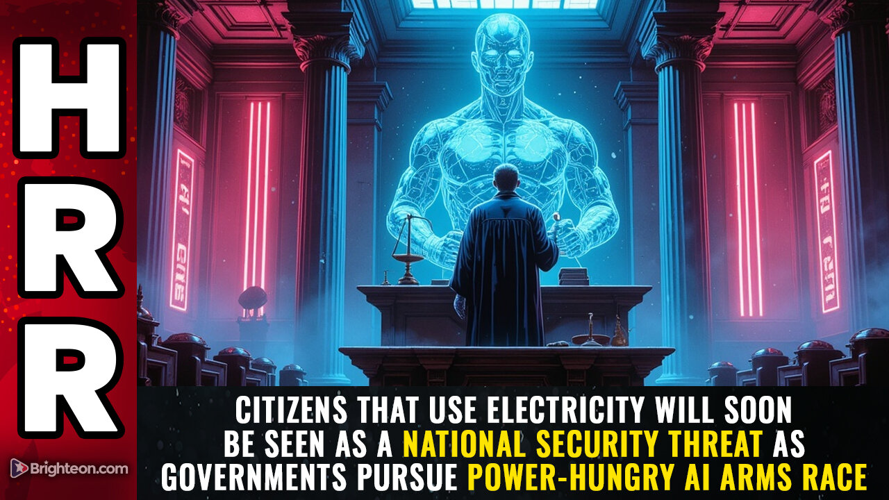 Citizens that use electricity will soon be seen as a NATIONAL SECURITY THREAT...