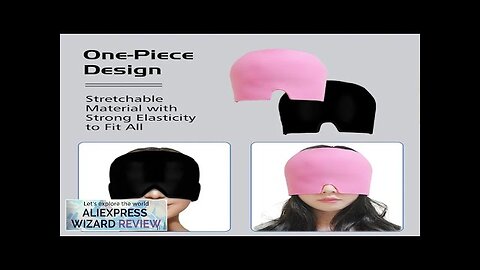 Gel Cold Hot Head Ice Cap Black and Pink Head Wrap Face Review