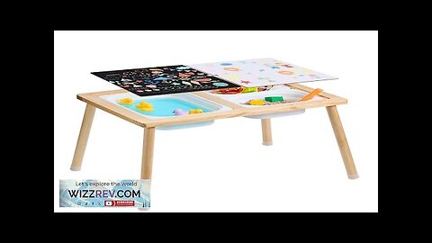 VEVOR Kids Sensory Table Indoor Wooden Play Sand Water Table with 3 Review