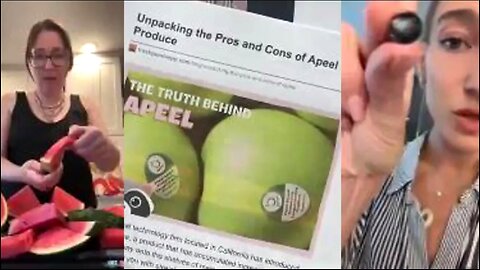 APEEL TREATMENT - BILL GATES' RUBBER WATERMELONS, RUBBER BLUEBERRIES, & RUBBER AVOCADOS ☠️