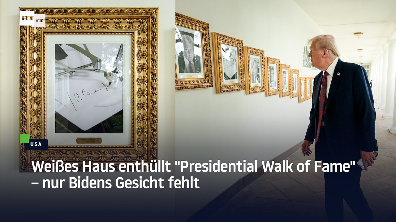 Weißes Haus enthüllt Presidential Walk of Fame – nur Bidens Gesicht fehlt