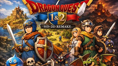 Dragon Quest 1 HD Remake No Commentary PT6 PS5Gameplay Easy Mode BOSS BATTLE