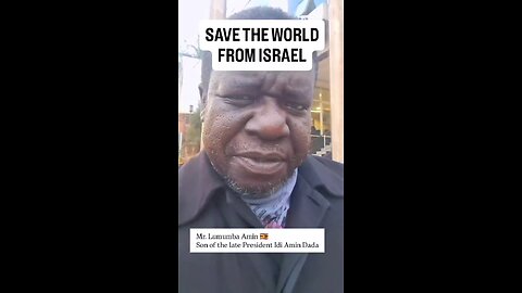 Save The World From Israel!