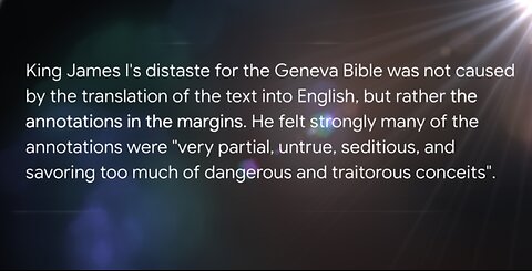 THE FREEMASON KING JAMES KJV BIBLE VS GENEVA BIBLE 💣