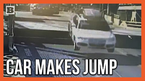 Pure Cinema! Car Busts Through Barrier, Jumps Over Drawbridge in Seattle