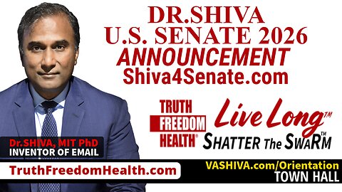 Dr.SHIVA™ LIVE: U.S. SENATE 2026 Announcement. Shiva4Senate.com