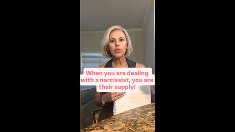 When you are dealing with a narcissist, you are their supply!