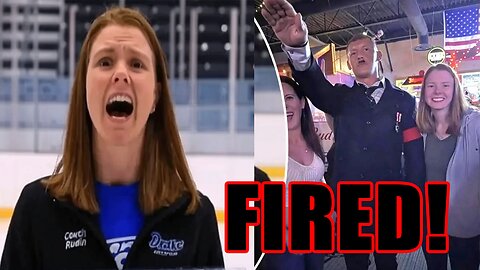 Drake University Hockey Coach FIRED after Halloween photo with Hitler BACKFIRES!