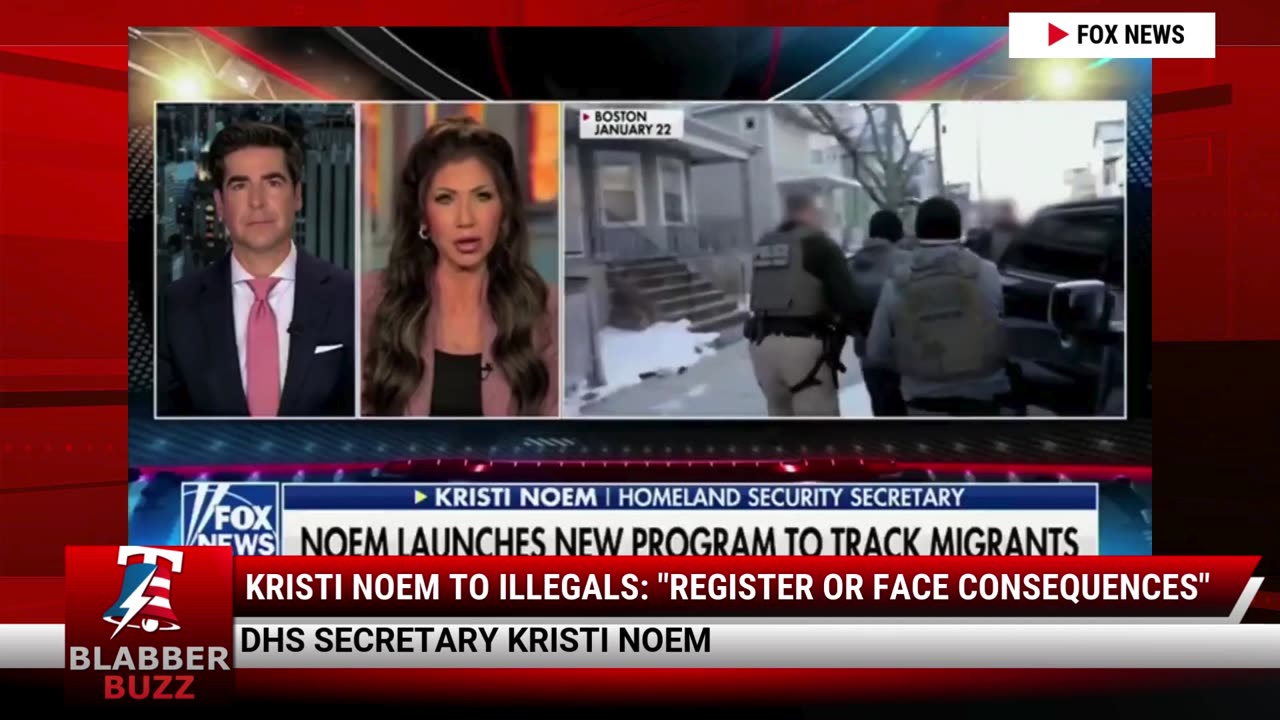 Kristi Noem To Illegals: "Register Or Face Consequences"