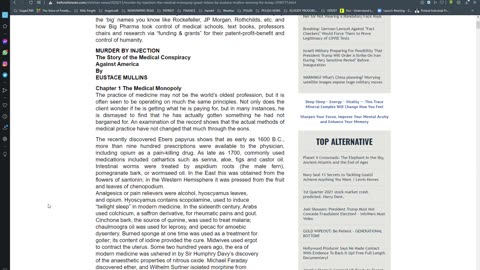 Murder By Injection! The Medical Monopoly! Great Videos By Eustace Mullins.