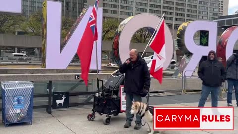 Toronto system pigs forcibly turn off the Canadian anthem in Toronto City Hall