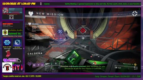 Destiny 2 - 12/29/25 - Second week of Dawning event ending, 1 more week! | D2-18,997 hrs