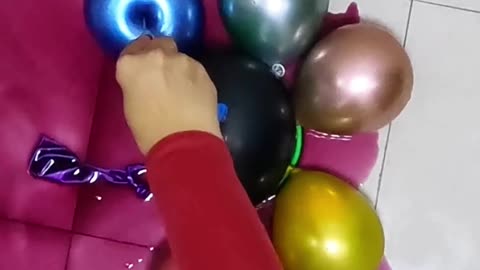 Metallic Car Flower Water Balloons Popping & Reverse