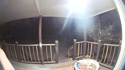 Naked Streaker Steals Blanket Off Porch