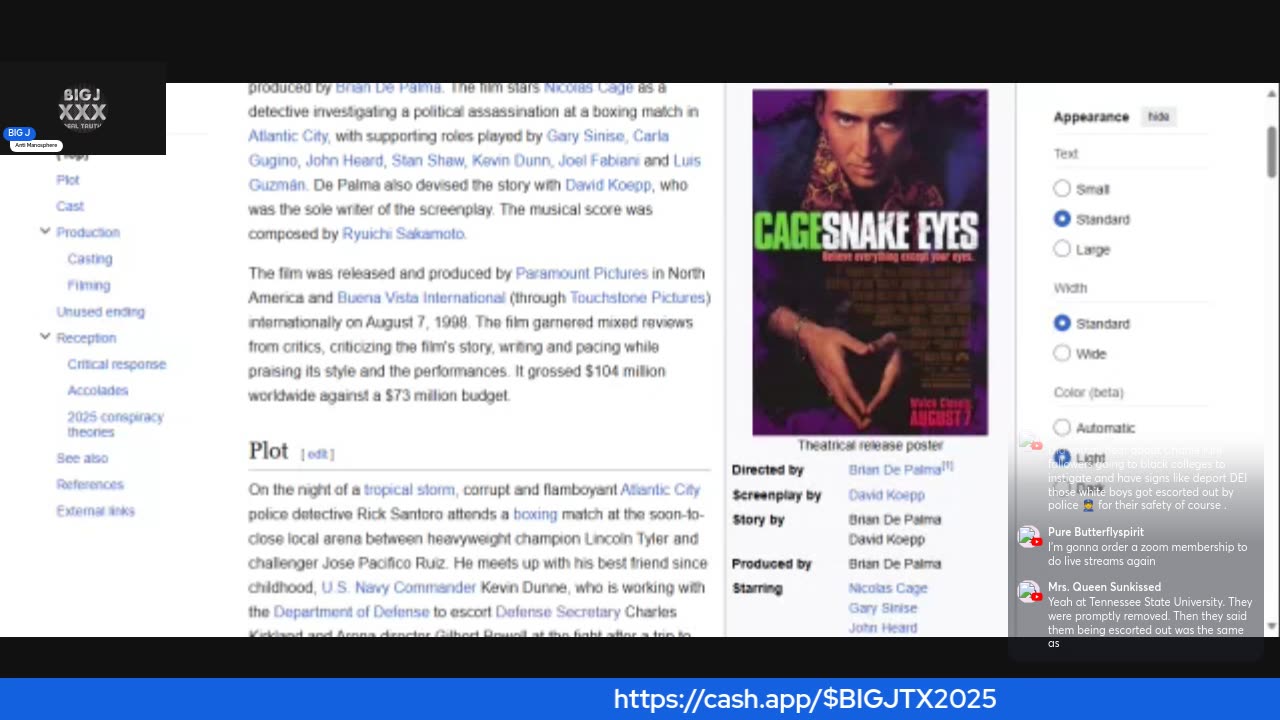 Snake Eyes-Charlie Kirk connection