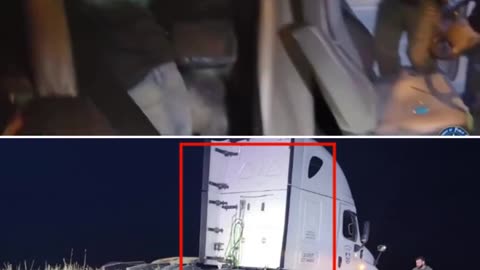 23 illegal immigrants found stuffed inside a truck cab during a traffic stop in La Salle County, Tx.