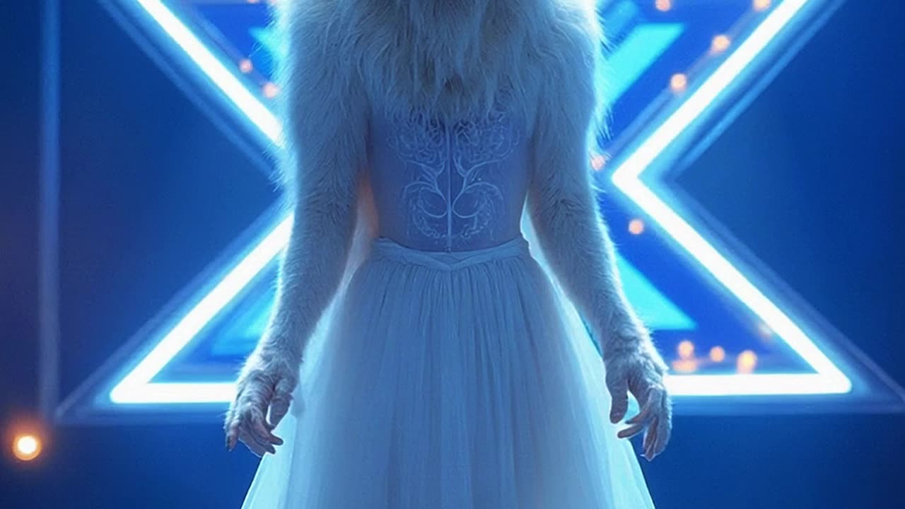 The judges were impressed with the fusion of the ballerina and the wolf!!!