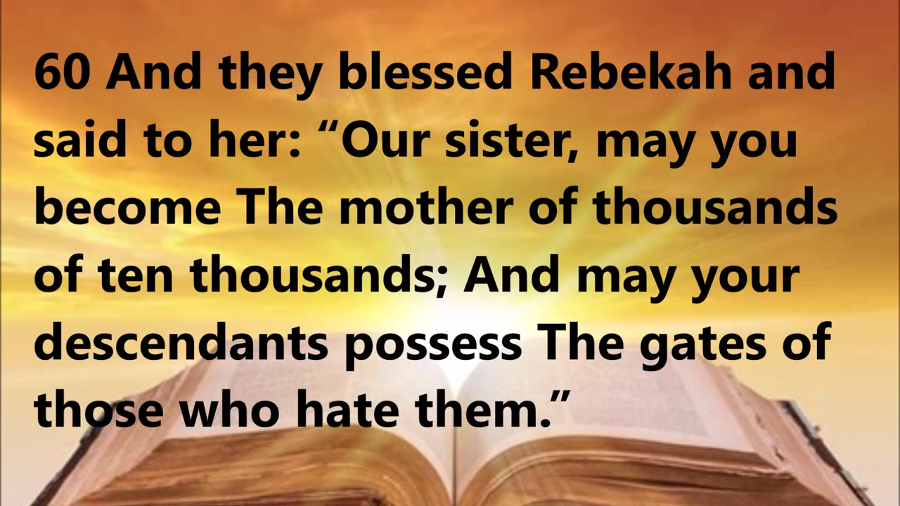 The servant intends to depart quickly; Rebekah agrees.