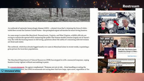 Prophecy Watch: Outbreak of VIRAL Deer-Killing Disease!!! #PESTILENCES