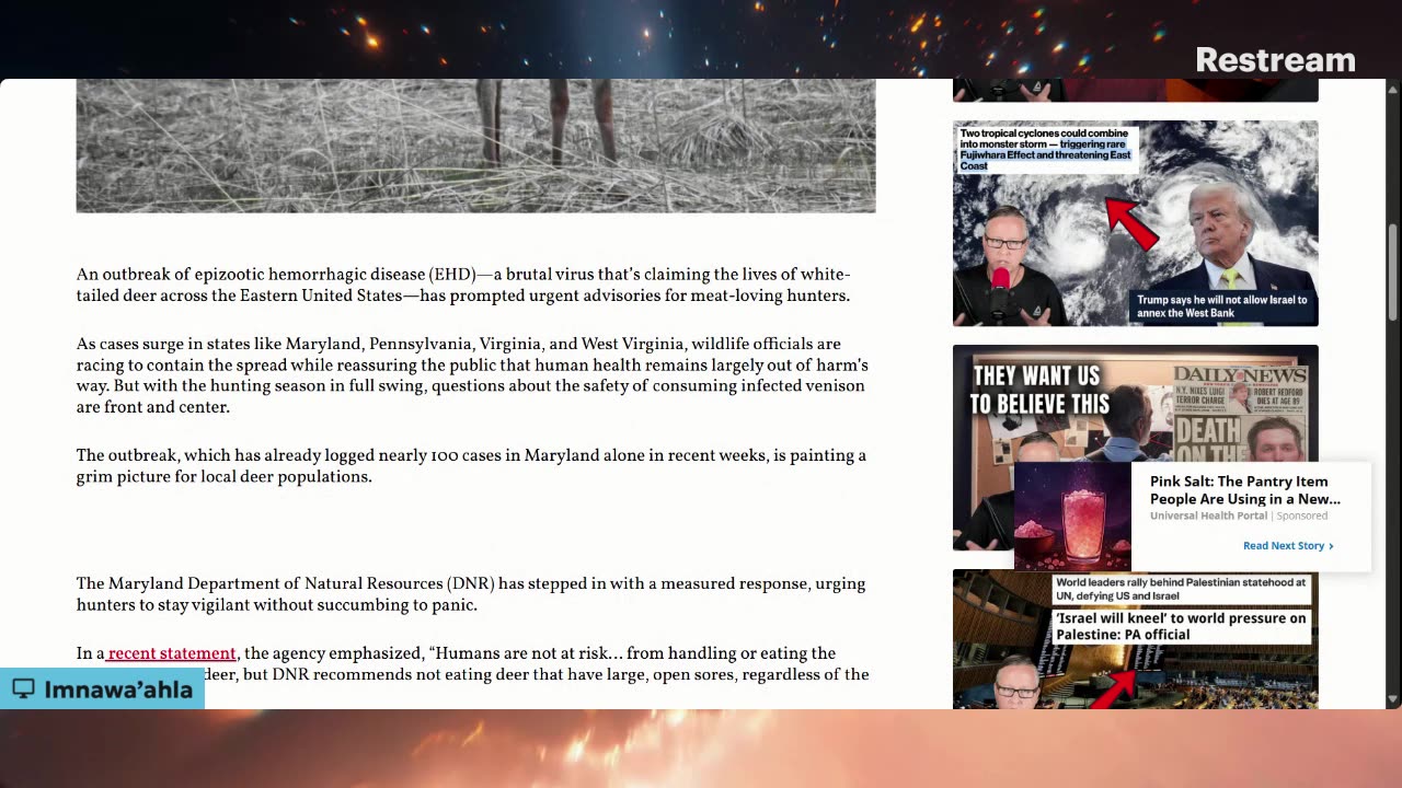 Prophecy Watch: Outbreak of VIRAL Deer-Killing Disease!!! #PESTILENCES