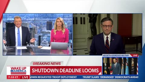 Speaker Johnson Joins Wake Up America on News Max