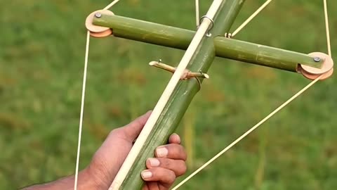 New bamboo creations with bow and arrow