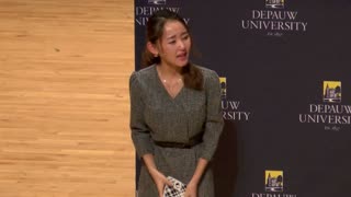 October 5, 2015 - DePauw Audience Serenades Yeonmi Park a Day After Her 22nd Birthday