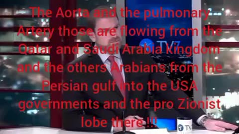 Aorta &the pulmonary Artery those are flowing into the USA governments &the pro Zionist lobe there !
