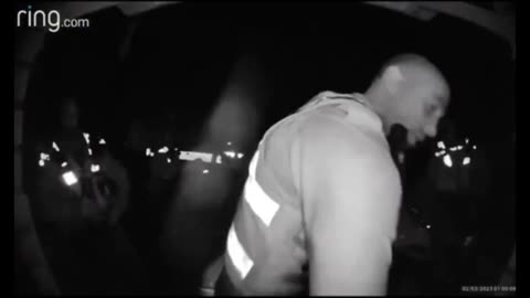 Police raid caught on Ring doorbell