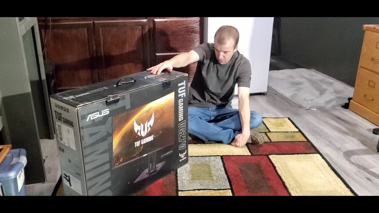 Asus Tuf Gaming VG27W Monitor Unboxing