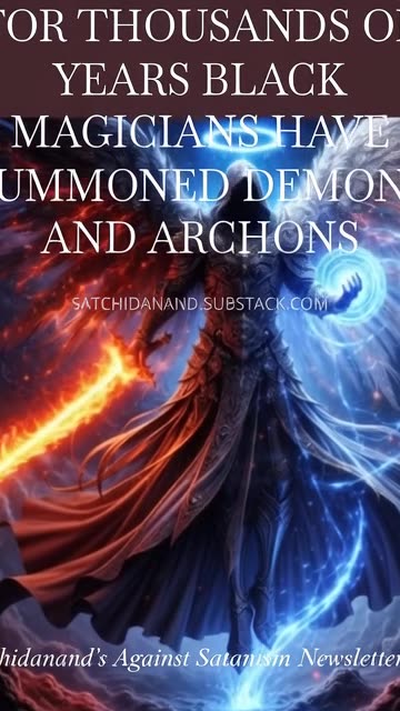 FOR THOUSANDS OF YEARS BLACK MAGICIANS HAVE SUMMONED DEMONS AND ARCHONS