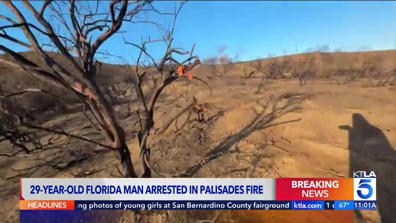 Florida man, 29, arrested for intentionally starting deadly Palisades Fire