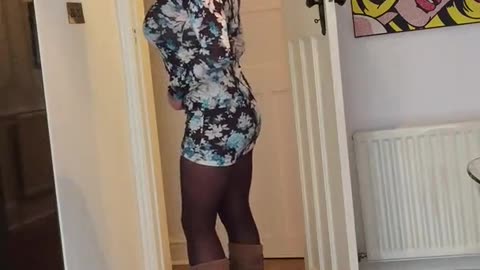 Crossdresser Jac in Sexy Mini and Boots