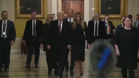 WATCH: President Trump Makes His Triumphant Return To Capitol Hill