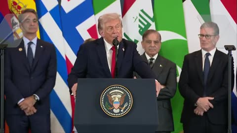 Trump speaks at Middle East peace summit in Egypt
