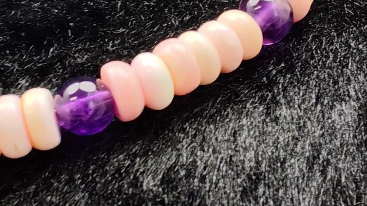 GN-20250216-01 Natural Amethyst Beads and Natural Pink pink opal