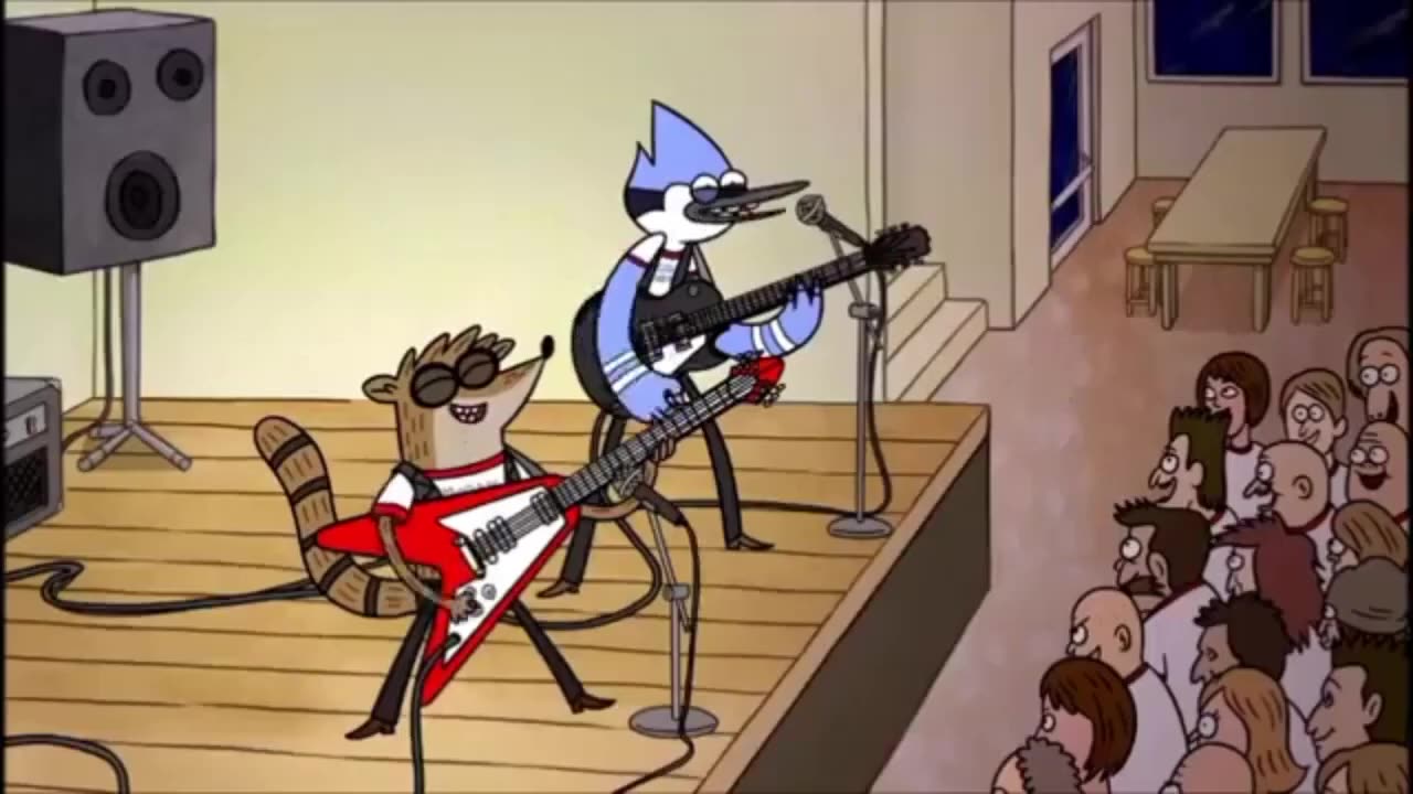 Mordecai and Rigby singing Labyrinth x Dice