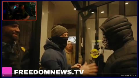 Protesters destroyed a hotel