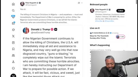 Liberals MELTDOWN Over Rapper PRAISING Trump For Threatening WAR Against Nigeria To Save Christians!