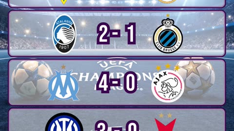 Resultado champions league del día 30 de septiembre.