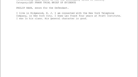 PHILIP NASH, Sworn In For The Defendant, 123rd To Testify