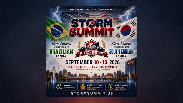 MATT MECK: Get Your Tickets For Storm Summit In Las Vegas! Join Us Sept. 10-13 At The Ahern Hotel To Reveal Deception, Return Elections To We the Peop