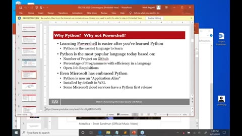Check out SEC573! More Python3! More Pywars! | SANS@MIC Talk