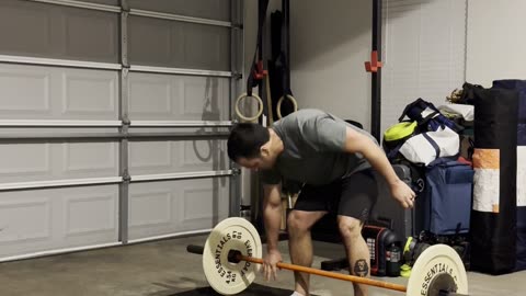 5Rds 15 HPC, 15 S2O 75lbs; 8 Min 0:20 On 0:20 Off: L-Sit, WB Sit-Ups, WB Slams