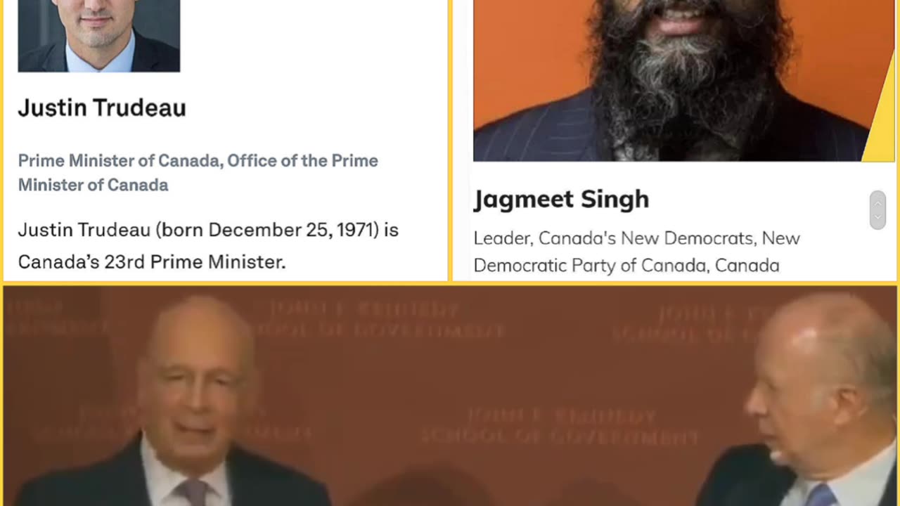 [Klaus”Eat Ze Bugs”Schwab] brags about penetrating Trudeau’s cabinet [WEF]