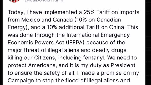 DONALD TRUMP CANT STOP WINNING (Canada and Mexico Tariff)