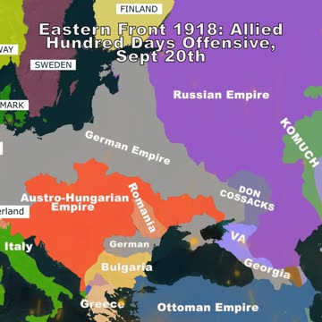 T WWI – German Empire, Austro-Hungarian Empire, Bulgaria — Eastern 1917 vs 1918