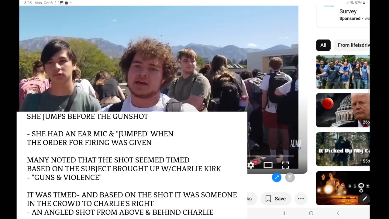 WHAT'S THIS? - CHARLIE KIRK ASSASSINATION- AN INSIDE JOB- OPERATION THUNDER NUT