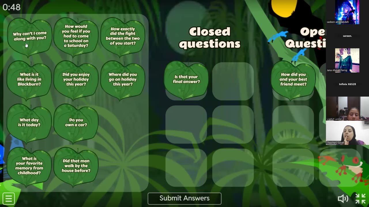 forming questions